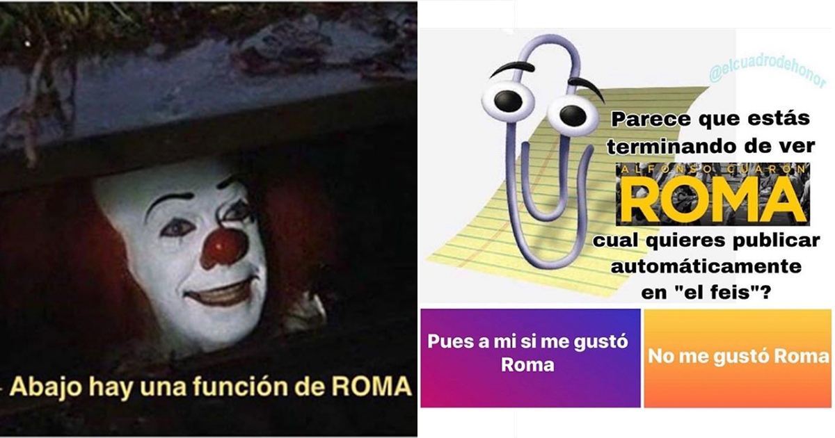 Memes De Roma De Cuarón, Memes Roma, Roma, Memes, Alfonso Cuarón, Memes Yalitza Aparicio