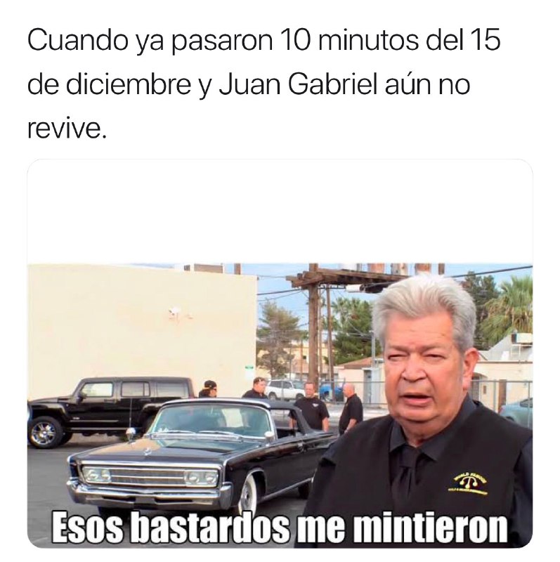 Memes por resurrección de Juan Gabriel