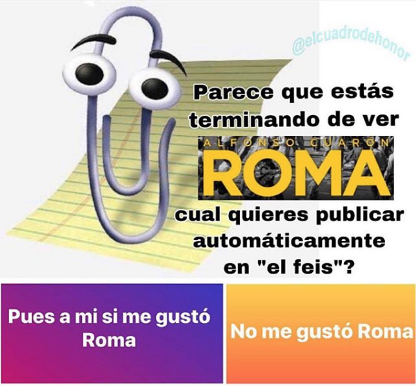 Memes de Roma de Cuarón