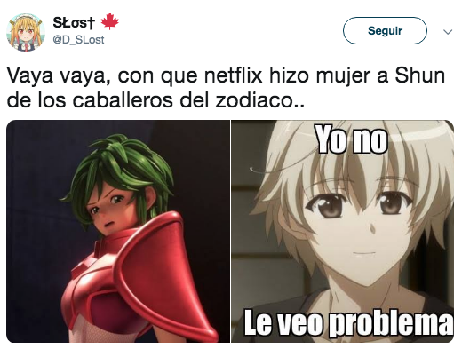 Memes porque Shun ahora es mujer