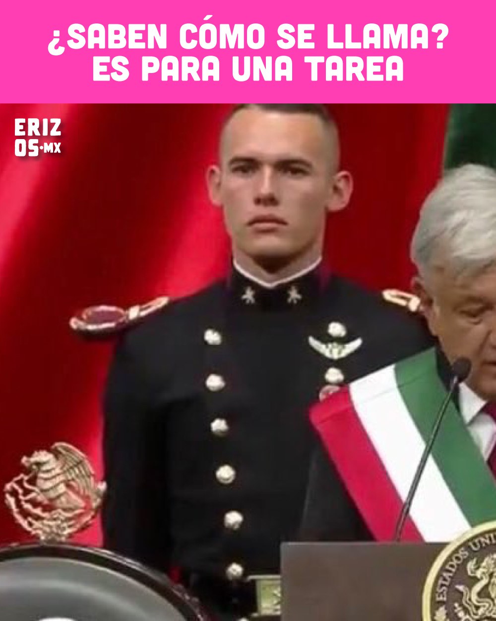 Memes del Cadete en discuro de AMLO en Cuarta Transformación