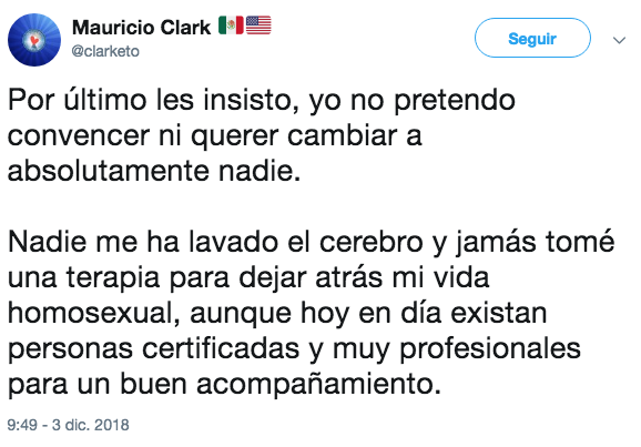 Mauricio Clark afirma que ya no es puto, pero le sigue yendo al América