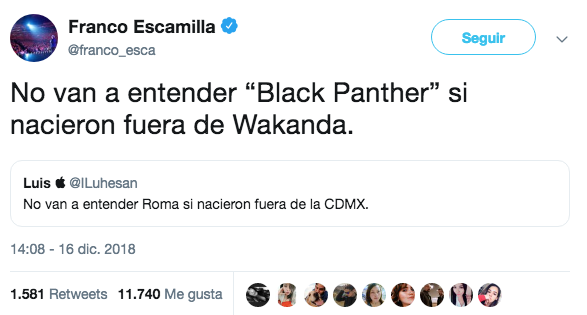 Tweet sobre Roma desata risas en Twitter