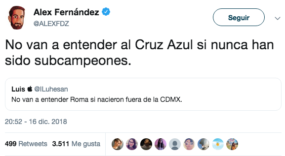 Tweet sobre Roma desata risas en Twitter