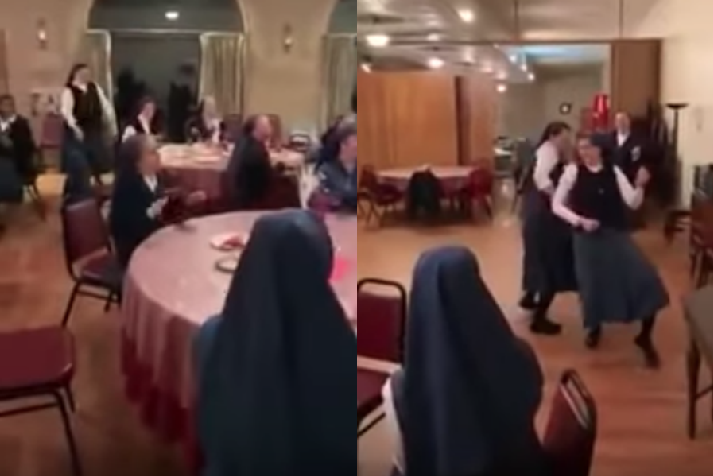 Monjas se rinden ante Queen en plena cena en honor a Dios