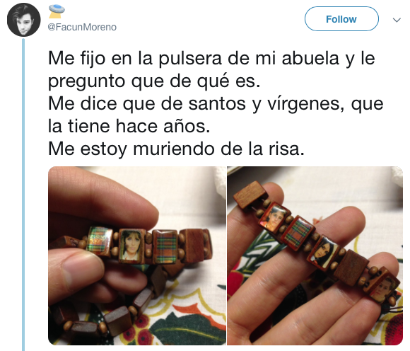 Abuelita le rezó durante años a una pulsera de RBD