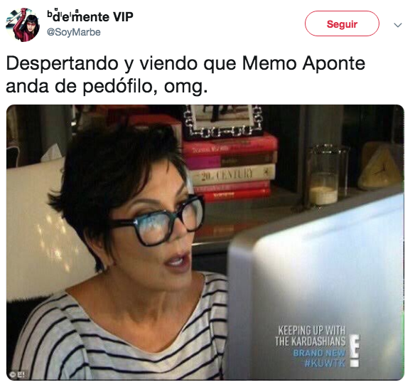 Memes denuncian acoso de Memo Aponte