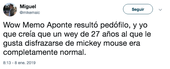 Memes denuncian acoso de Memo Aponte