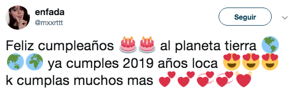 Gente cree que Tierra cumplió 2019