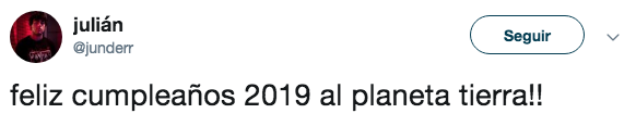Gente cree que Tierra cumplió 2019