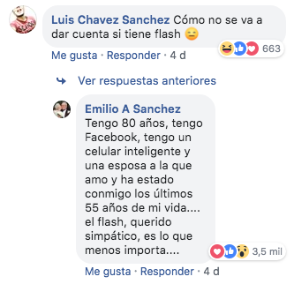 Viejito tomó foto de su esposa sin que ella se diera cuenta