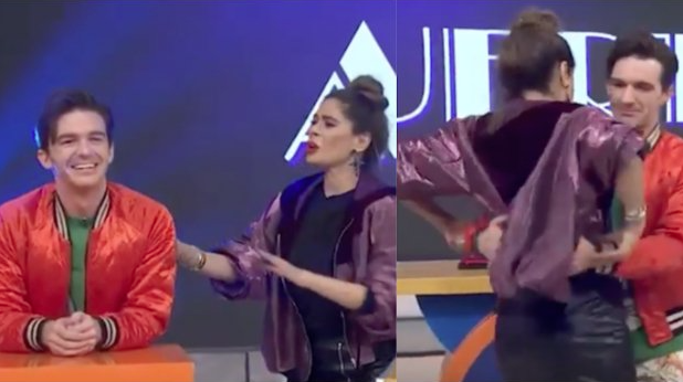 Galilea Montijo incomodó a Drake Bell en televisión nacional