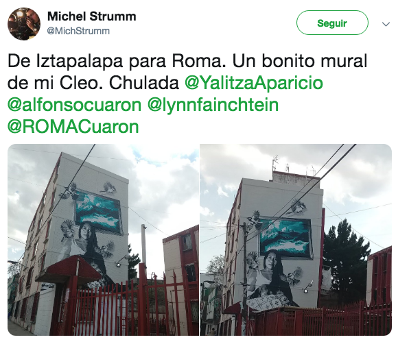 Yalitza Aparicio aparece en murales monumentales en cdmx