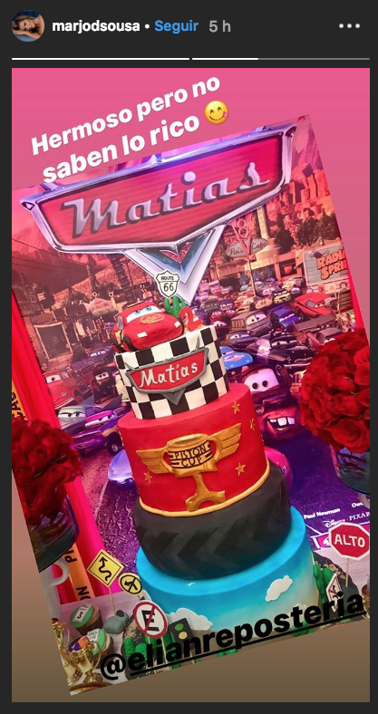 Así festejó Marjorie de Sousa el cumpleanos de su hijo Matías