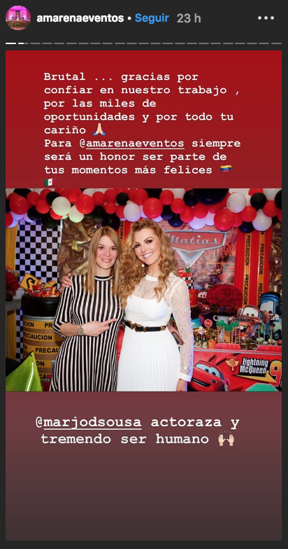 Así festejó Marjorie de Sousa el cumpleanos de su hijo Matías