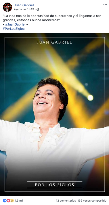 Confirman a Juan Gabriel en la Feria de Tabasco 2019