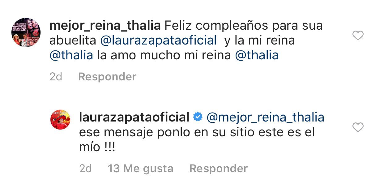 Thalia y Laura Zapata festejan el cumpleaños de su abuelita Eva Mange