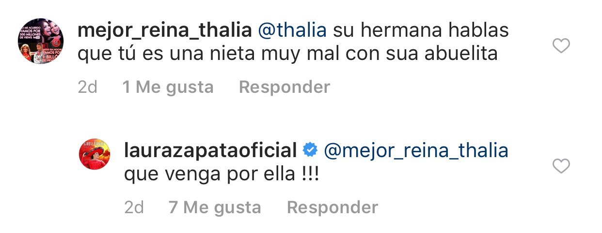 Thalia y Laura Zapata festejan el cumpleaños de su abuelita Eva Mange