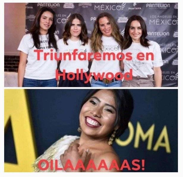 Yalitza Aparicio molesta con memes que la comparan con otras actrices