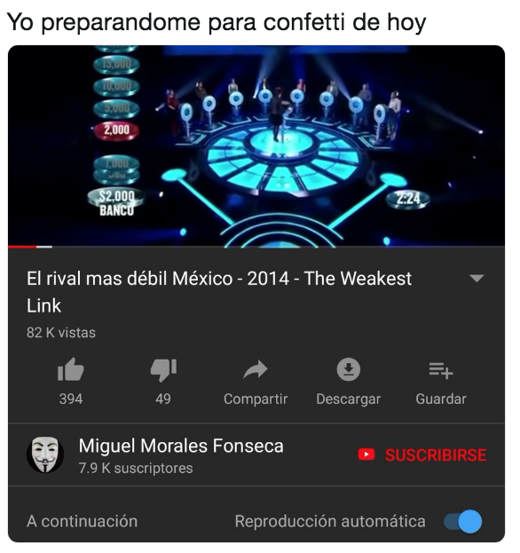 Memes de Confetti México