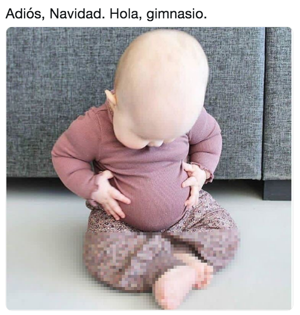 Memes del gimnasio en año nuevo