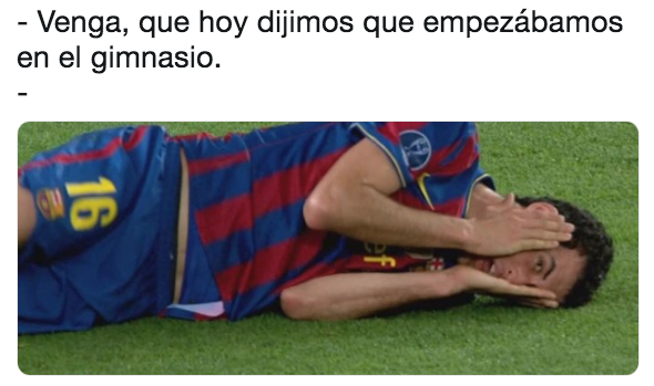Memes del gimnasio en año nuevo