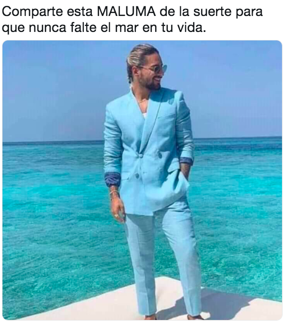 Memes de Maluma en el Mar
