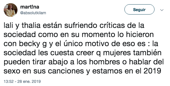 Nueva canción de Thalía genera polémica por "criticar" a los hombres