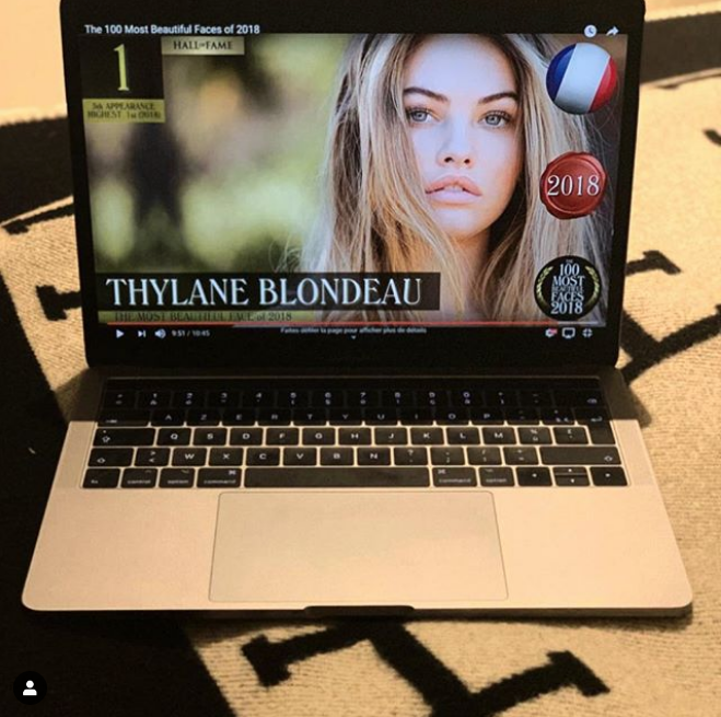 Thylane Blondeau sorprende con su 10 year challenge
