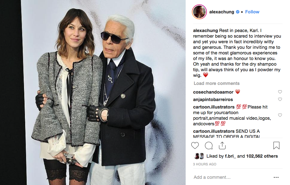 Reacciones de famosos a muerte de Karl Lagerfeld de Chanel