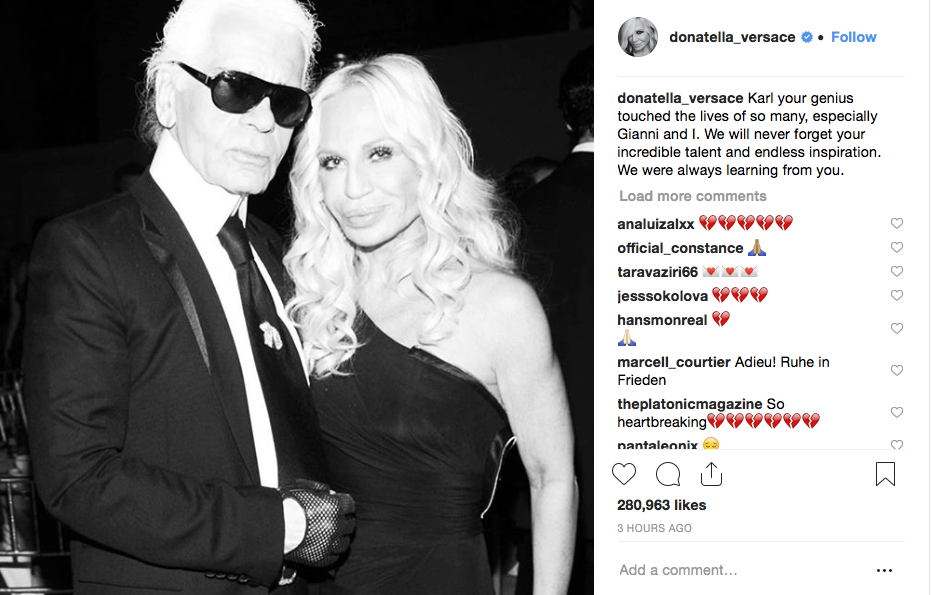 Reacciones de famosos a muerte de Karl Lagerfeld de Chanel