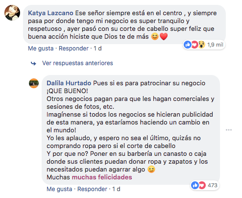 Barbería hace cambio de look a Vagabundo