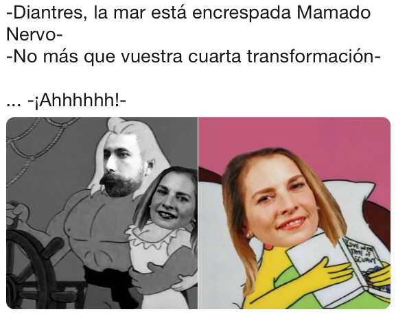 Beatriz Gutiérrez confunde a Amado Nervo con Mamado Nervo