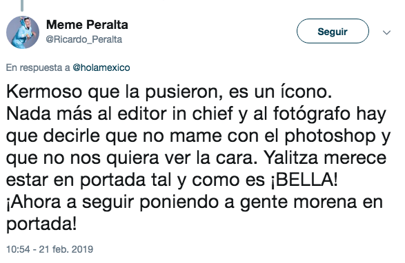 Critican portada de Hola con Yalitza Aparicio
