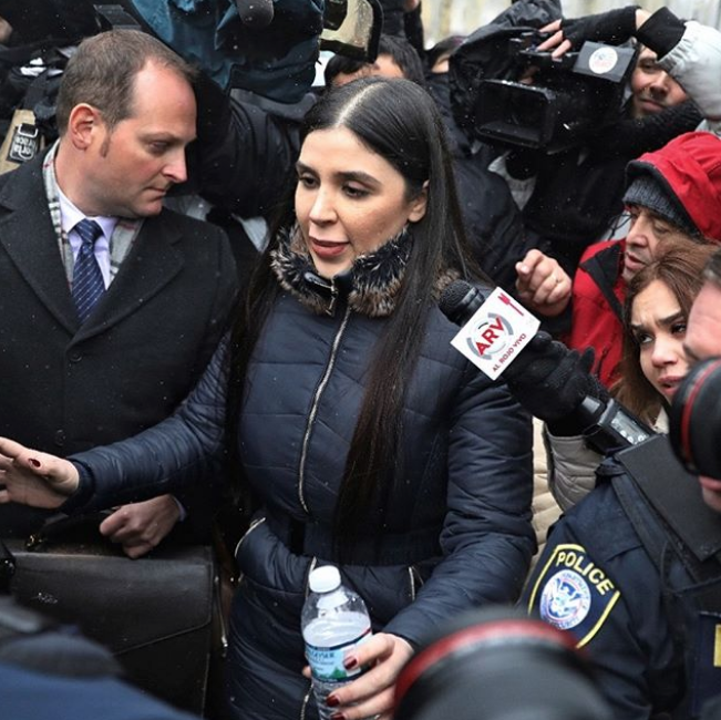 Emma Coronel rompio en llanto al saber de la sentencia de su esposo el chapo