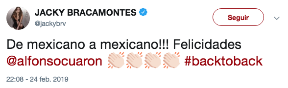 Famosos reaccionan al triunfo de Roma en el Oscar