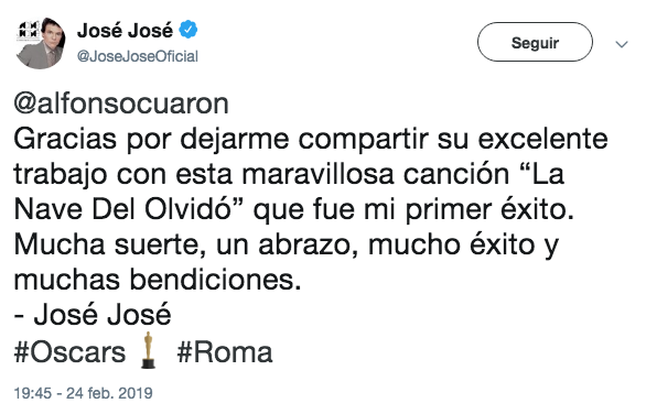 Famosos reaccionan al triunfo de Roma en el Oscar