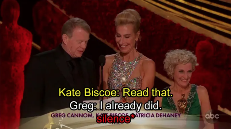 Los momentos más extraños de la ceremonia de premiación del Oscar