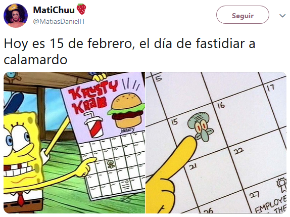 hoy es el Día de Molestar a Calamardo y celebramos con memes