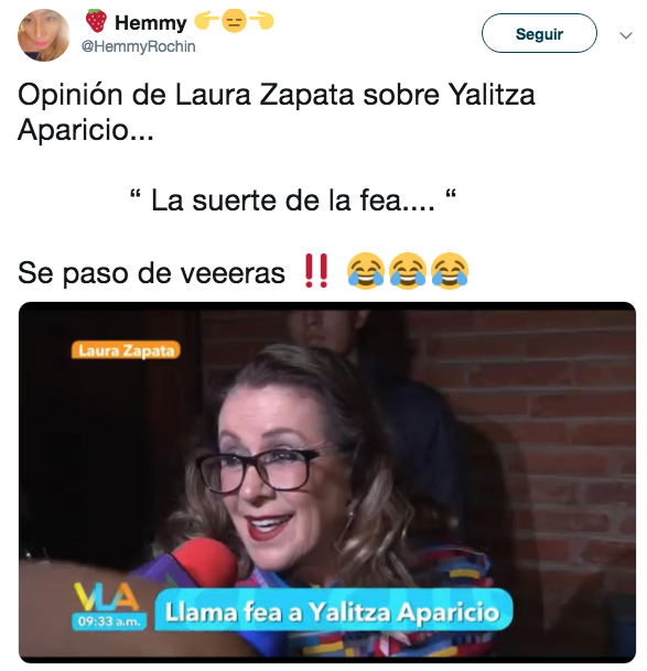 Laura Zapata llama fea a Yalitza Aparicio