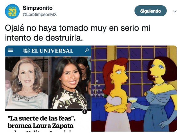 Laura Zapata llama fea a Yalitza Aparicio