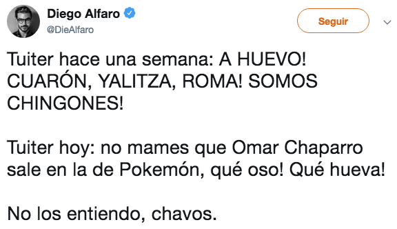 Memes de Omar Chaparro en la película de Pokémon