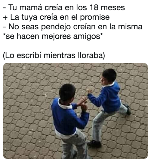 Memes niños peléandose por mamá