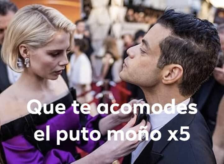 El moño de Rami Malek en los Oscar
