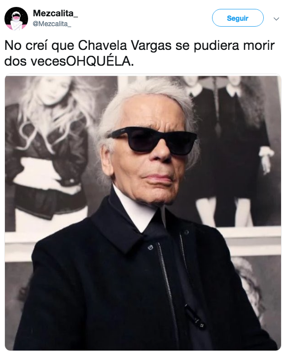 Comparan a Karl Lagerfeld con Chavela Vargas