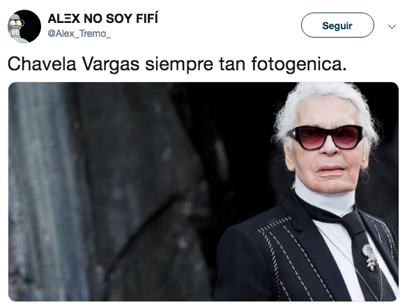Comparan a Karl Lagerfeld con Chavela Vargas