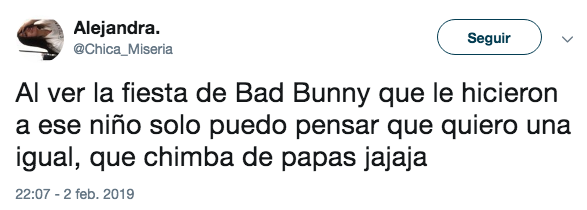 Niño Fiesta Bad Bunny