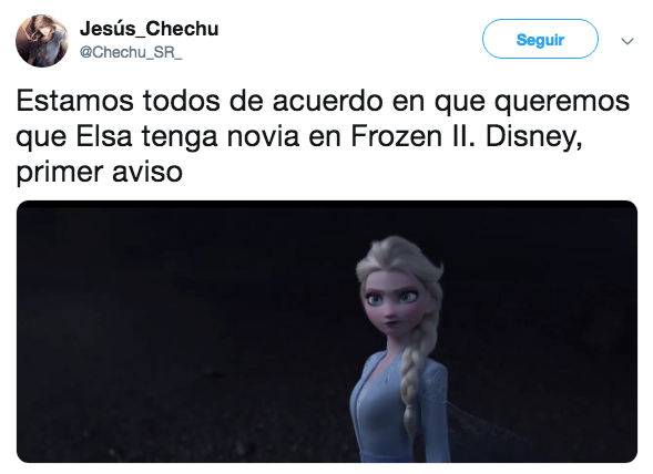 Piden que Elsa tenga novia en Frozen 2