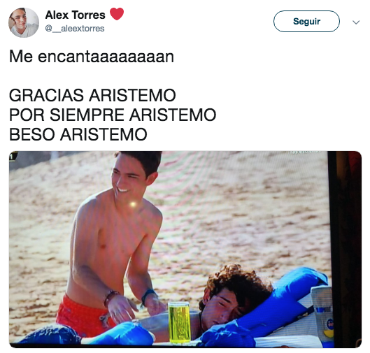 Reacciones al beso de Aristemo