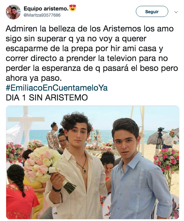 Reacciones al beso de Aristemo